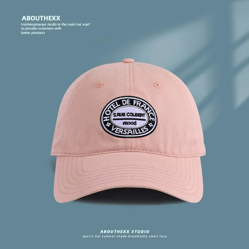 Pink American Retro Letter Cap Women - Image 6