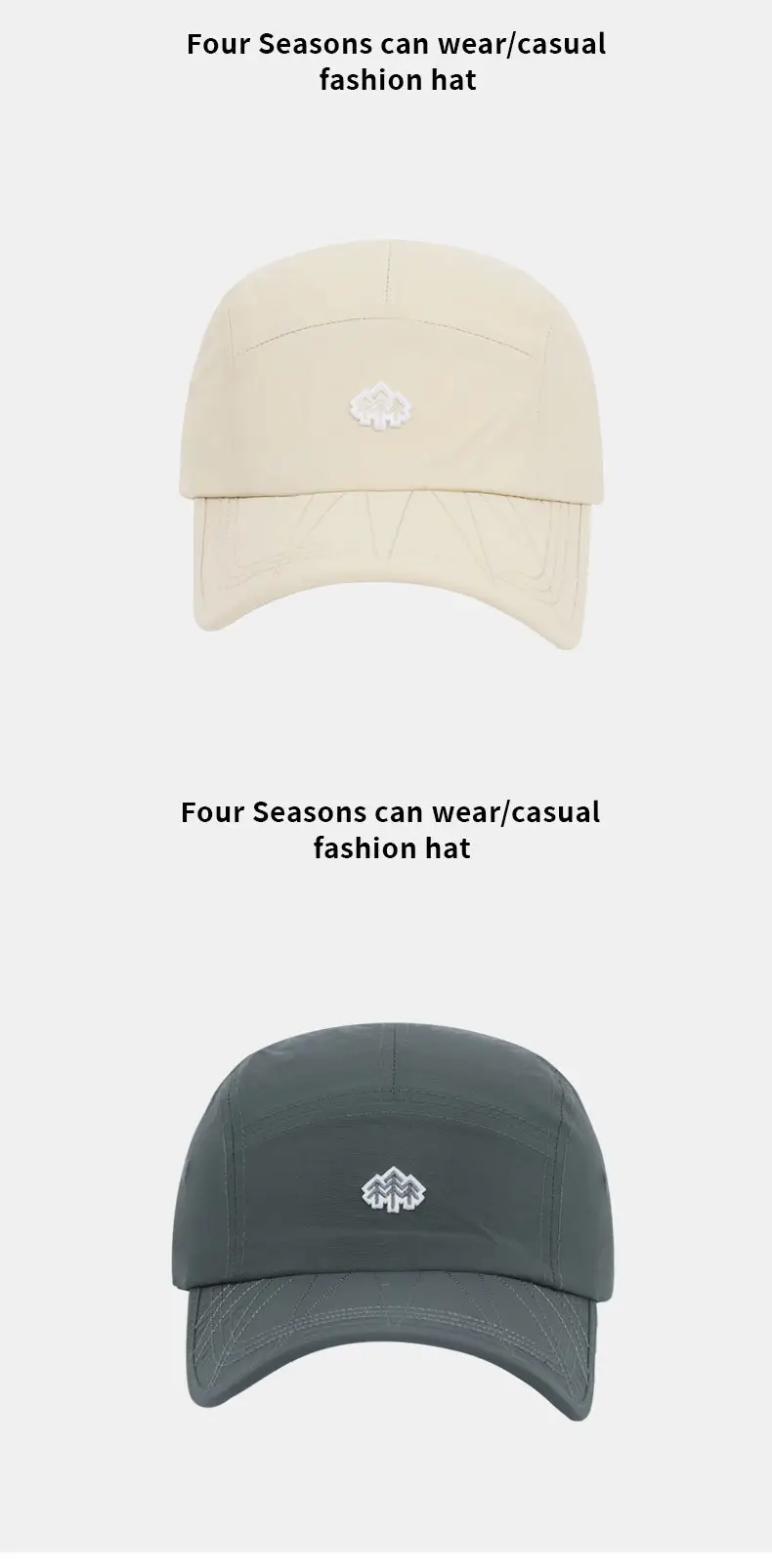 Men Embroidered Baseball Cap Beige Quick-Dry — feature 11