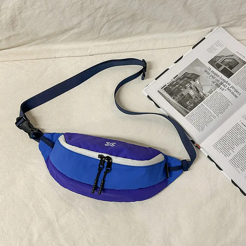 Women's Blue Crossbody Phone Bag with Strap - Image 3