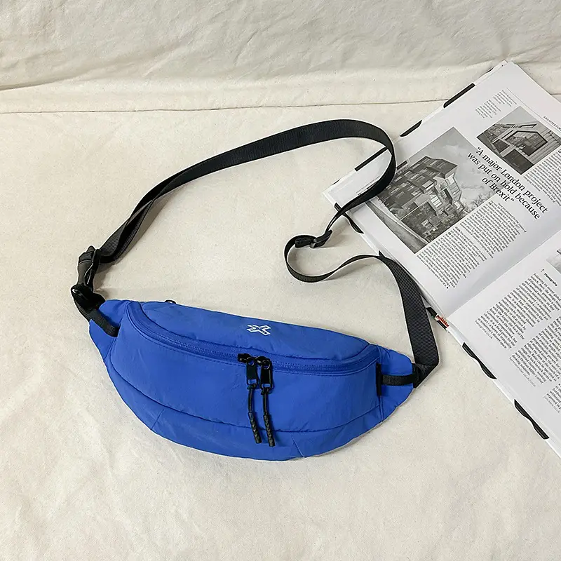 Women's Blue Crossbody Phone Bag with Strap - Image 4