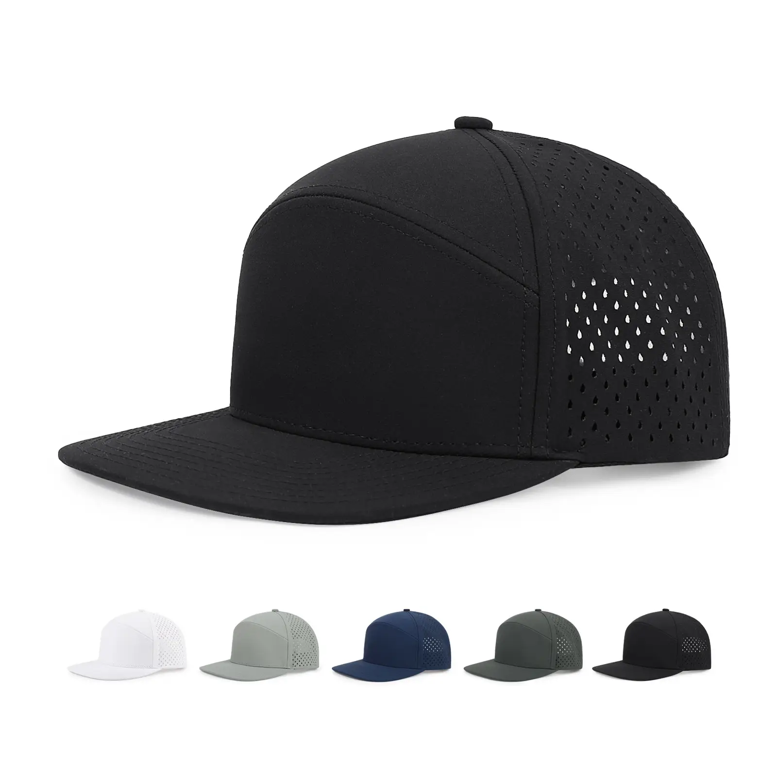 Black Polyester Sunscreen Hat for Men Outdoor Use — feature 5