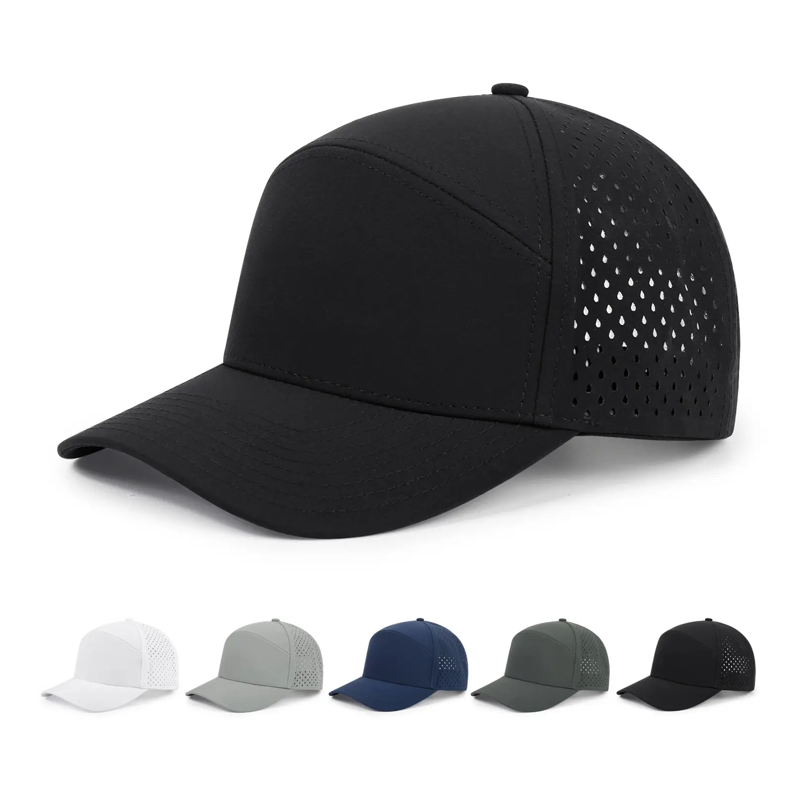 Black Polyester Sunscreen Hat for Men Outdoor Use — feature 7