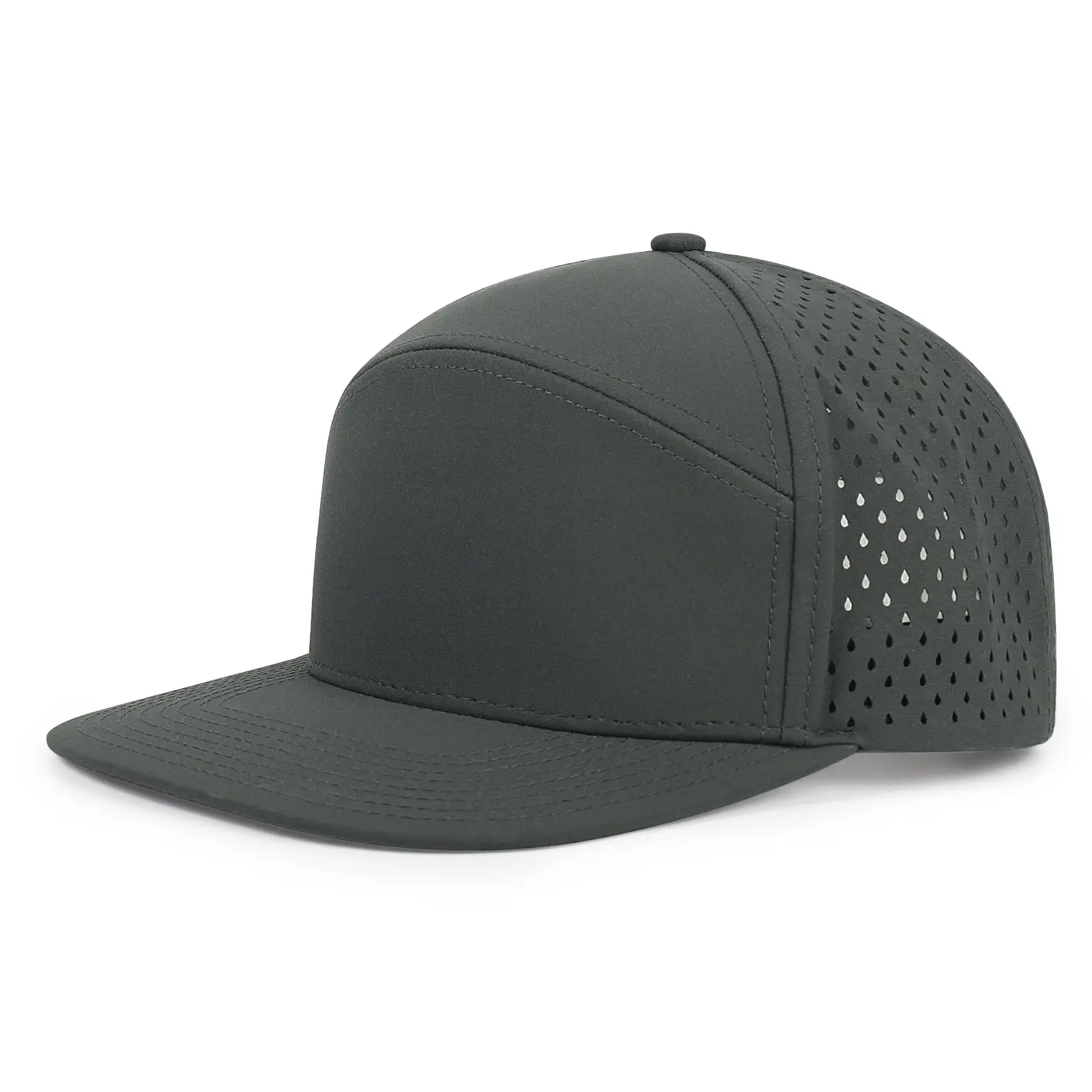 Black Polyester Sunscreen Hat for Men Outdoor Use - Image 4