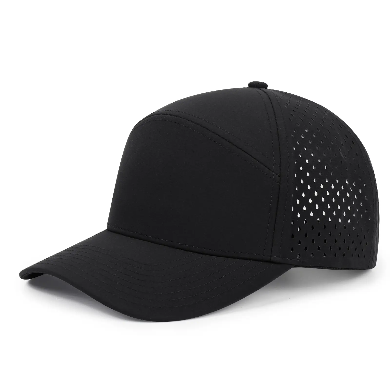 Black Polyester Sunscreen Hat for Men Outdoor Use - Image 6