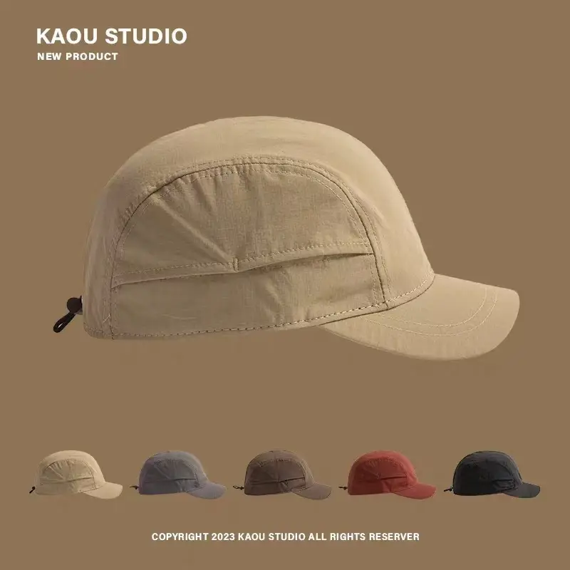 Men Japanese Style Thin Summer Baseball Cap Tan — feature 3