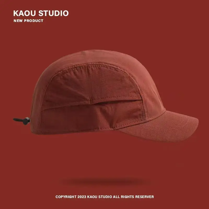 Men Japanese Style Thin Summer Baseball Cap Tan
