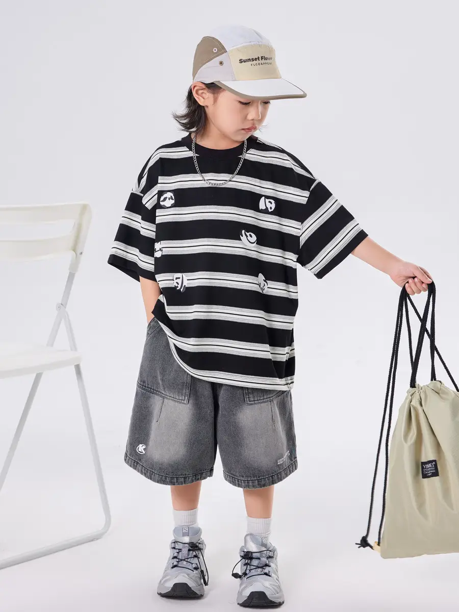 Boys Striped Half Sleeve T-Shirt 2025 - Image 3