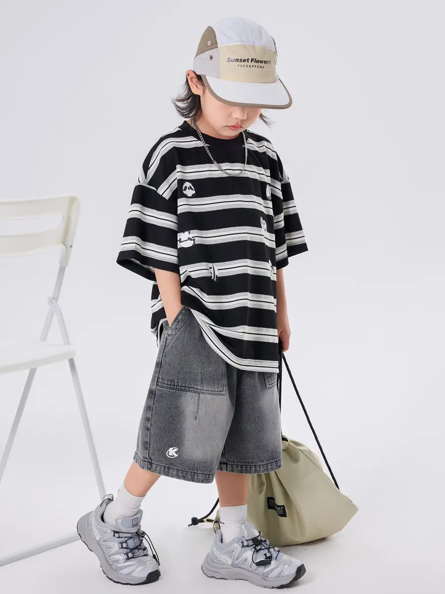 Boys Striped Half Sleeve T-Shirt 2025 - Image 4