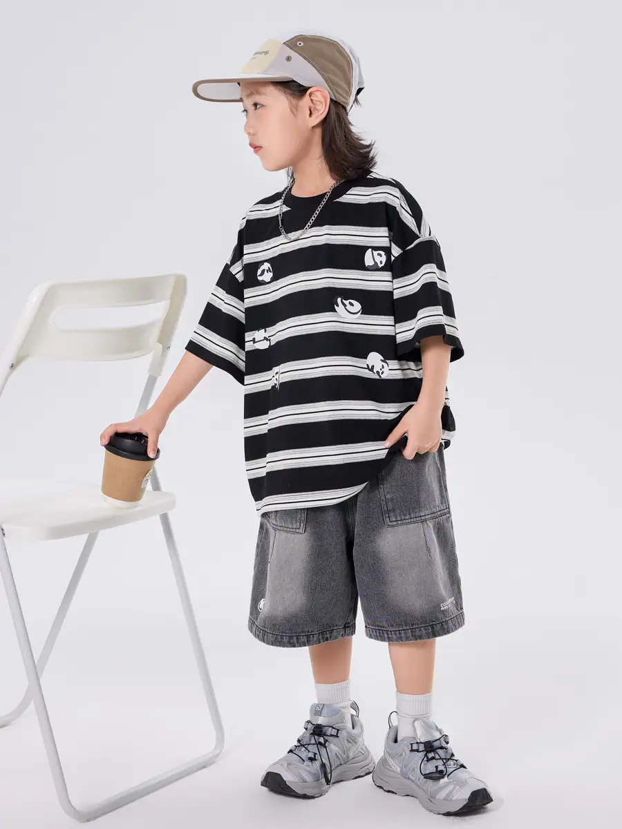 Boys Striped Half Sleeve T-Shirt 2025 - Image 5