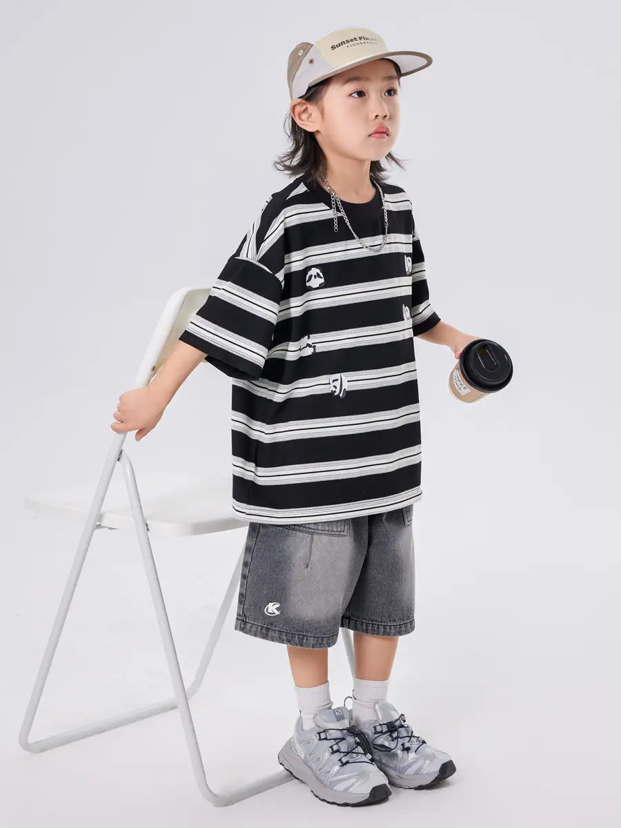 Boys Striped Half Sleeve T-Shirt 2025 - Image 6