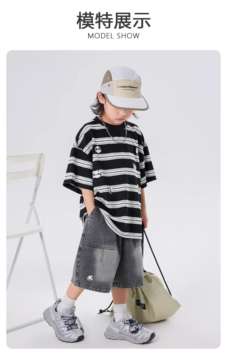 Boys Striped Half Sleeve T-Shirt 2025 â feature 4