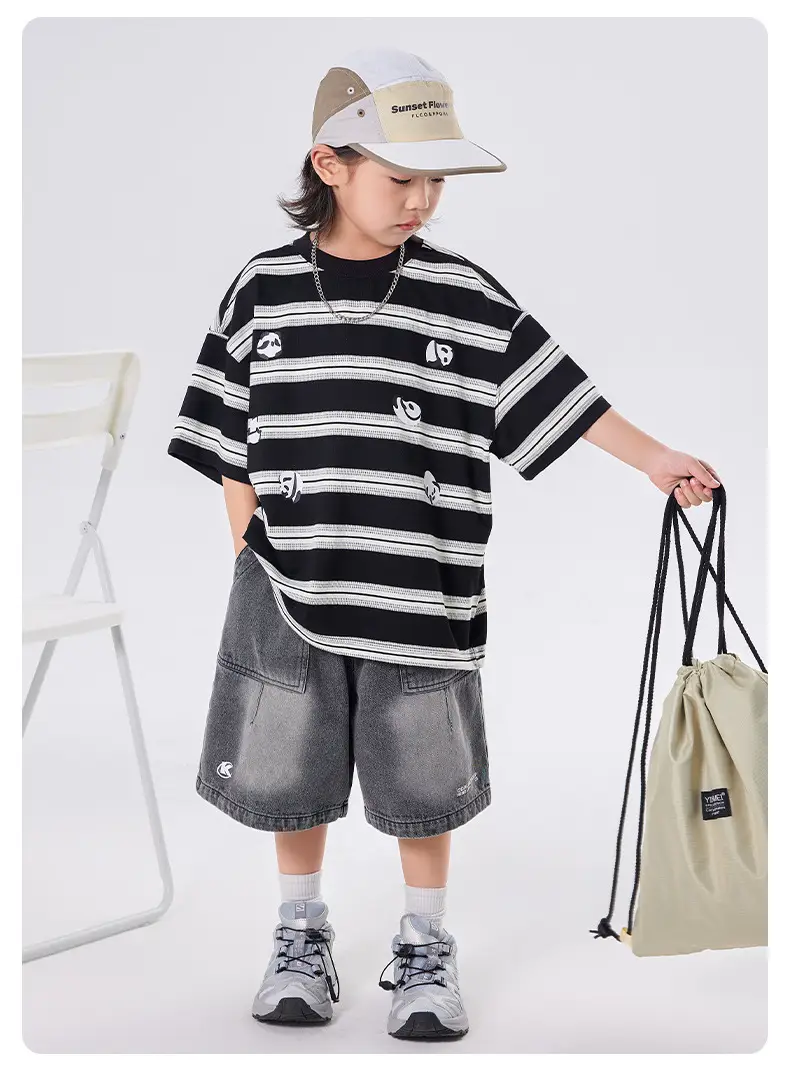 Boys Striped Half Sleeve T-Shirt 2025 â feature 5
