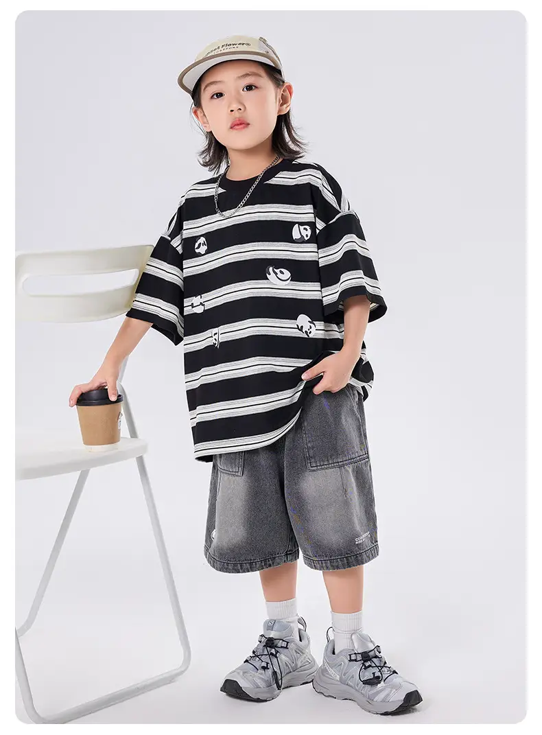 Boys Striped Half Sleeve T-Shirt 2025 â feature 6