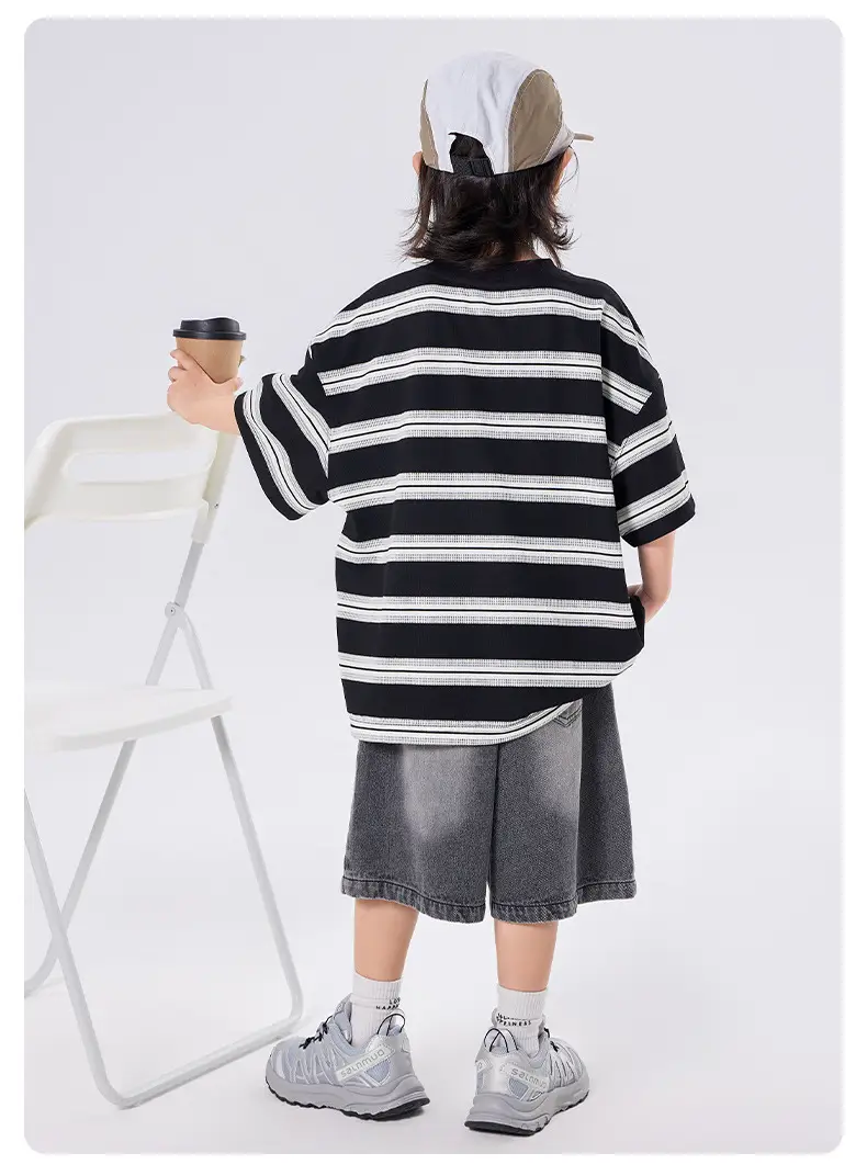 Boys Striped Half Sleeve T-Shirt 2025 â feature 7