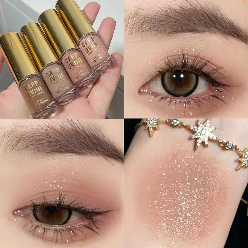 Cappuvini Liquid Eye Shadow Flash Highlighter Monochrome Base - Image 10