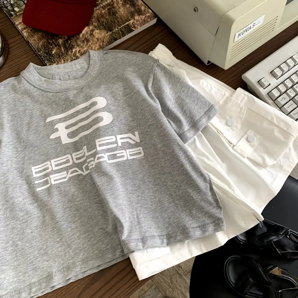 Boys Cotton Printed Short Sleeve Summer T-Shirt Grey 2025 - Image 5