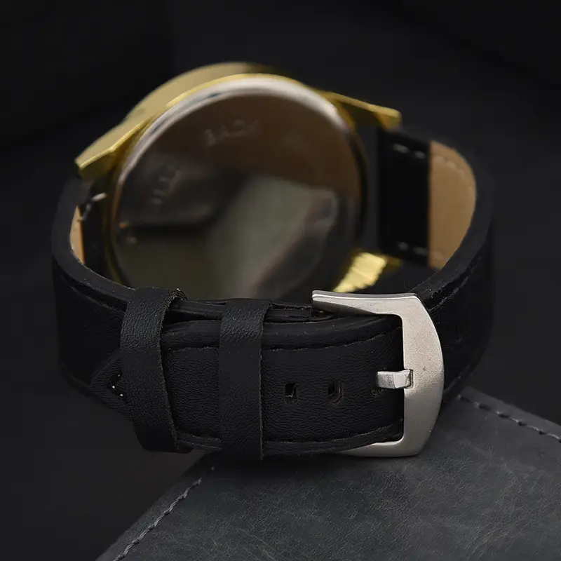 Men's Hollow Luminous Watch with Cowhide Belt - Image 5