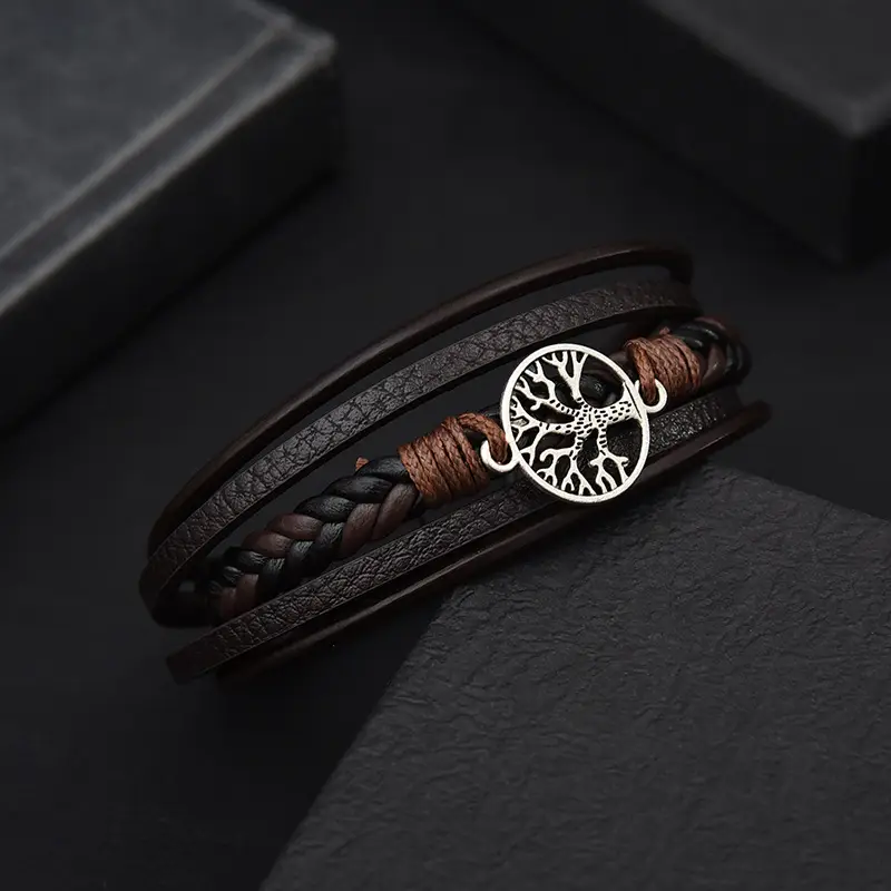 Men's Hollow Luminous Watch with Cowhide Belt - Image 2