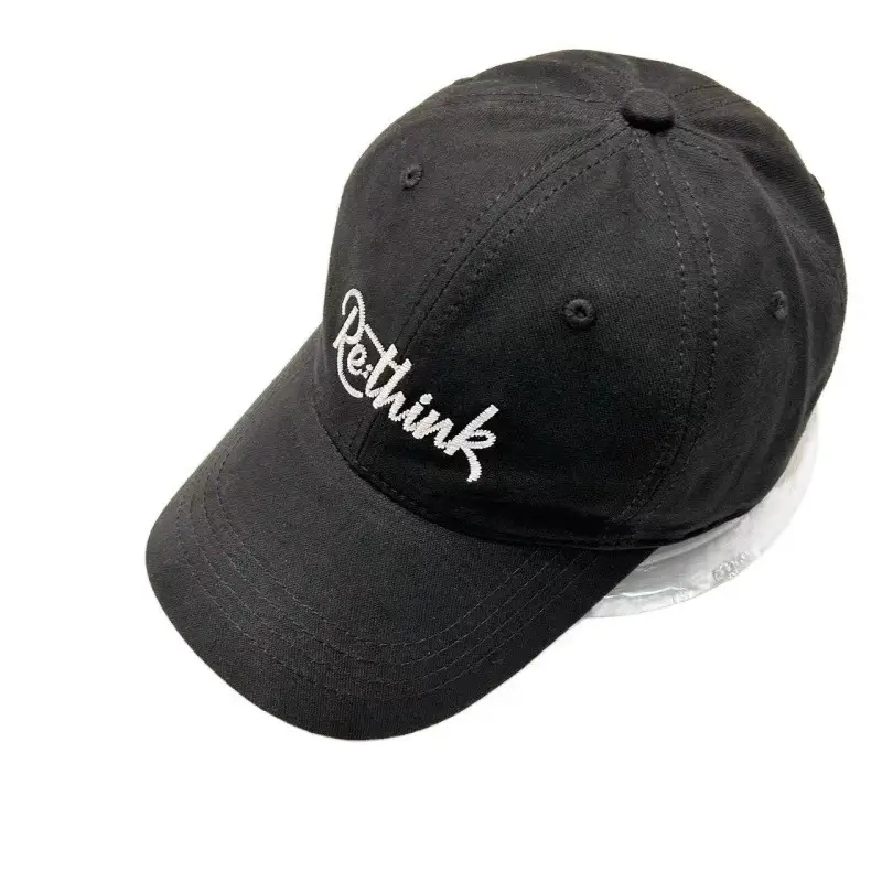 Men Black "Think" Cap Summer 2025 - Image 11
