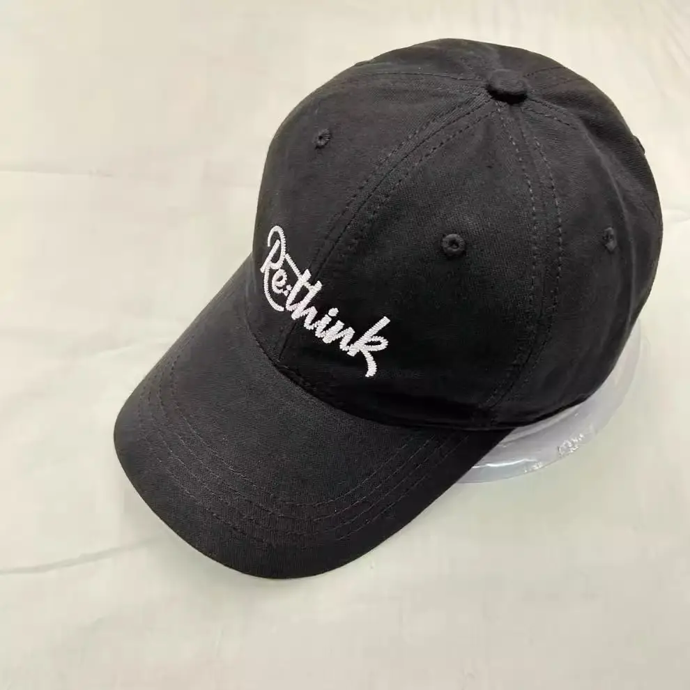 Men Black "Think" Cap Summer 2025 — feature 9
