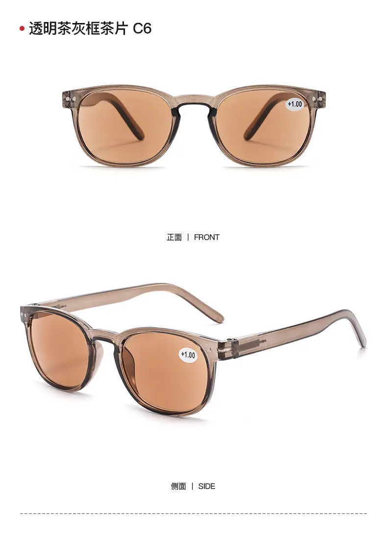 Transparent Light Brown Sunglasses for Women C5 — feature 17