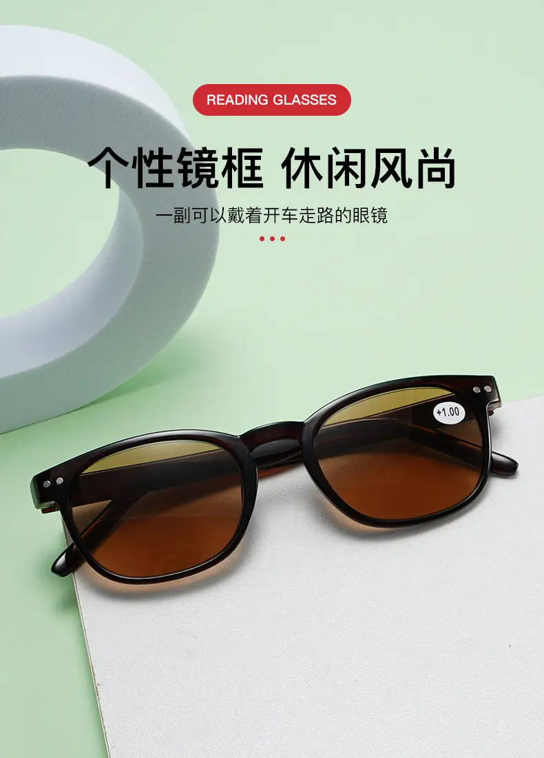 Transparent Light Brown Sunglasses for Women C5 — feature 4