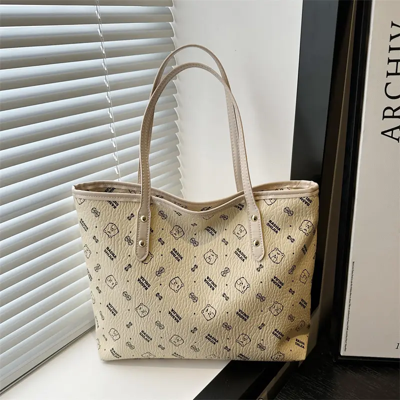 Women's Printed Leather Shoulder Bag Large Capacity 2025 - Image 2