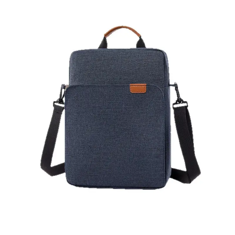 Business Casual Men's Black Oxford Shoulder Bag Large Capacity - Image 10