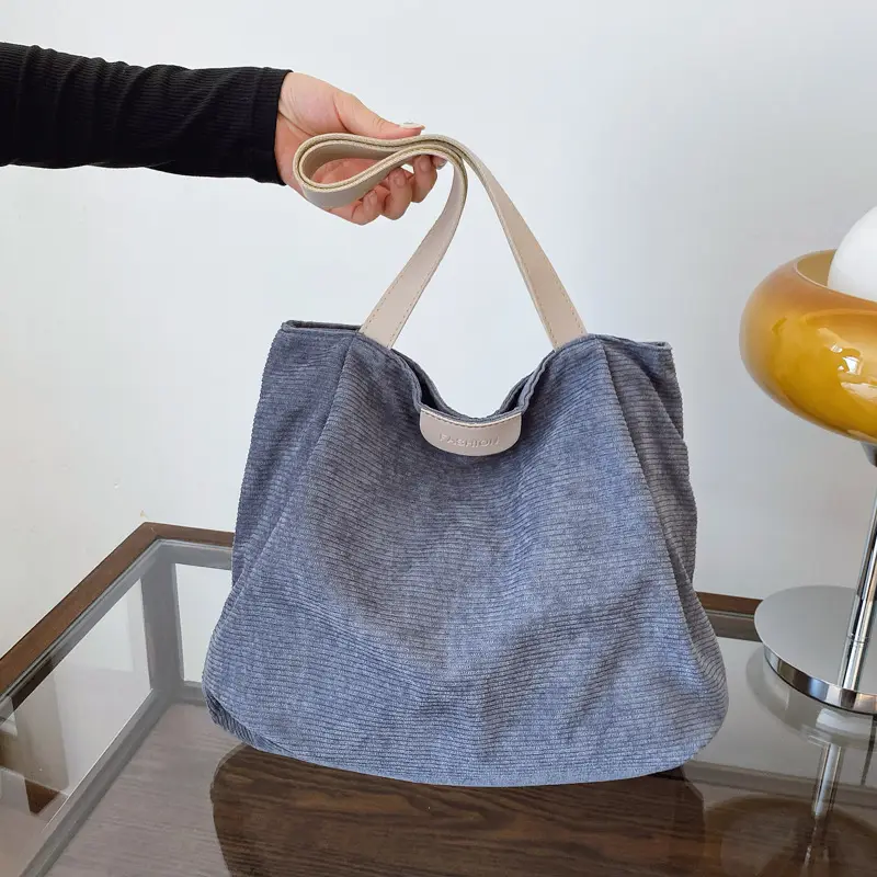 Grey Textured Shoulder Bag for College Students - Image 6