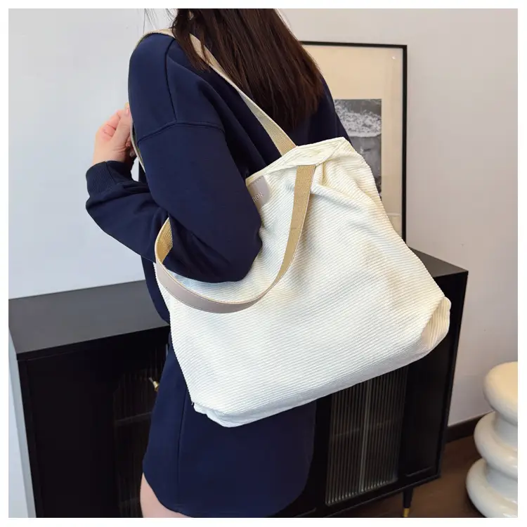 Grey Textured Shoulder Bag for College Students — feature 13