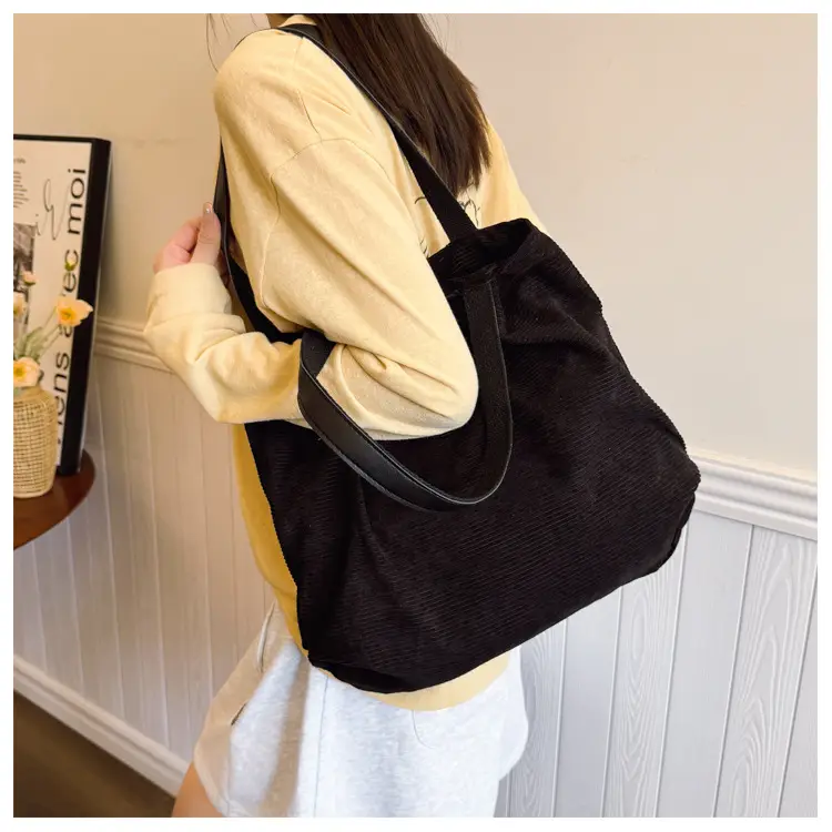 Grey Textured Shoulder Bag for College Students — feature 15