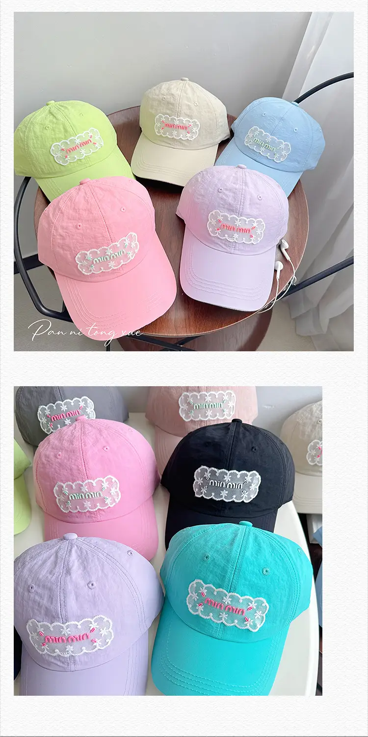 Korean Style Lace Duckbill Cap for Women — feature 27