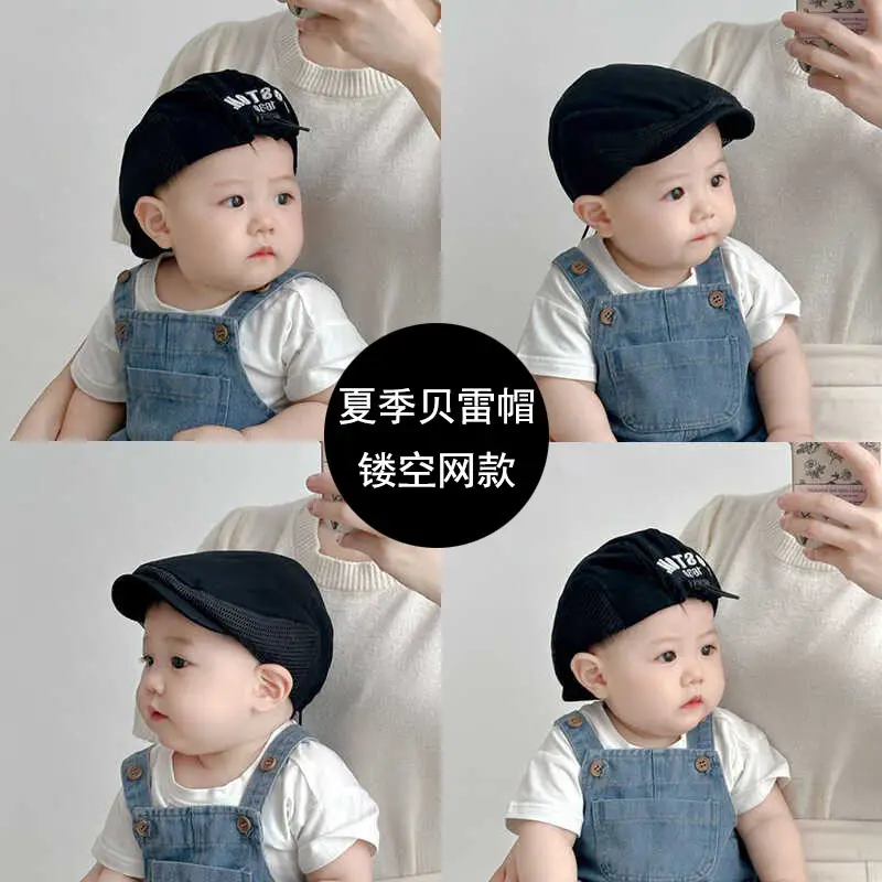 Baby Beret Hat Boston 950 Beige Summer Cap - Image 9
