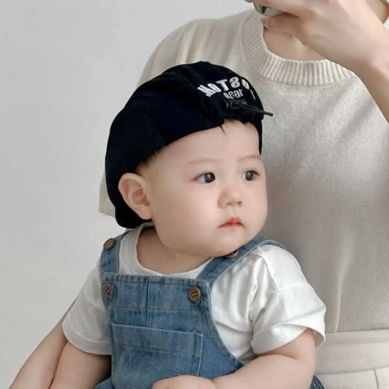 Baby Beret Hat Boston 950 Beige Summer Cap - Image 11