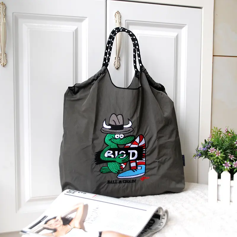 Embroidered Crossbody Bag for Women Large Capacity Orange Blue - Image 13