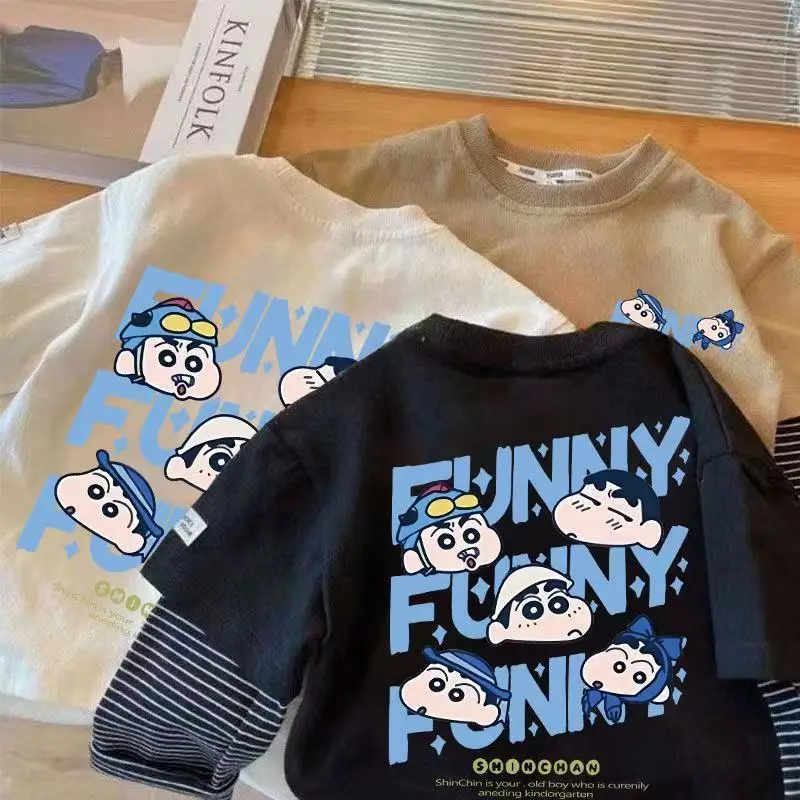 100% Cotton Cartoon Kids T-Shirt Spring Fall New Style - Image 5