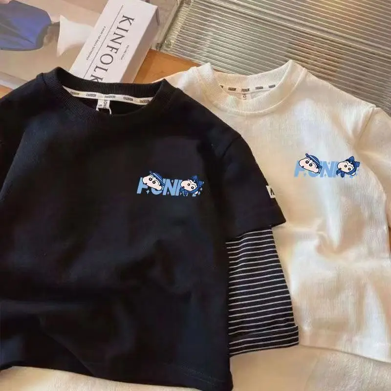 100% Cotton Cartoon Kids T-Shirt Spring Fall New Style - Image 6