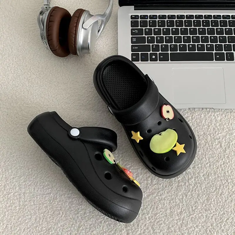2026 Summer Fashion Dual-Wear Casual Eva Soft Thick-Soled Sandals Cute Tomato 3D Cat Hole Shoes for Women Outdoor Wear - Image 22