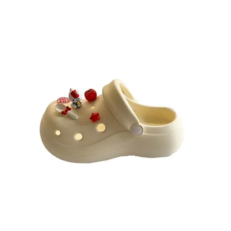 2026 Summer Fashion Dual-Wear Casual Eva Soft Thick-Soled Sandals Cute Tomato 3D Cat Hole Shoes for Women Outdoor Wear — feature 20