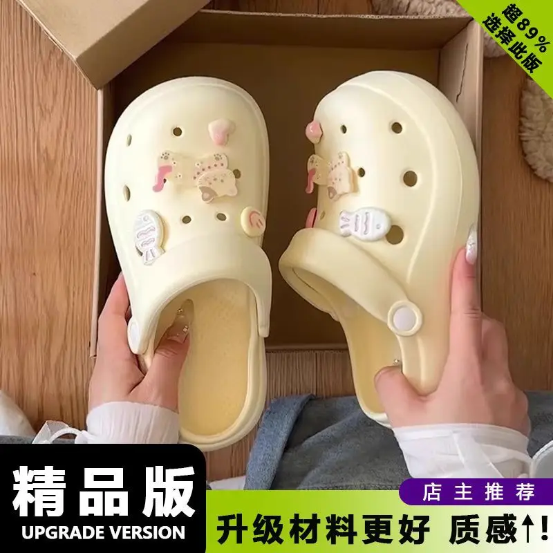 2026 Summer Fashion Dual-Wear Casual Eva Soft Thick-Soled Sandals Cute Tomato 3D Cat Hole Shoes for Women Outdoor Wear - Image 11