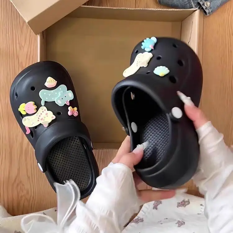 2026 Summer Fashion Dual-Wear Casual Eva Soft Thick-Soled Sandals Cute Tomato 3D Cat Hole Shoes for Women Outdoor Wear - Image 15