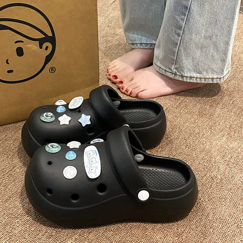 2026 Summer Fashion Dual-Wear Casual Eva Soft Thick-Soled Sandals Cute Tomato 3D Cat Hole Shoes for Women Outdoor Wear - Image 17