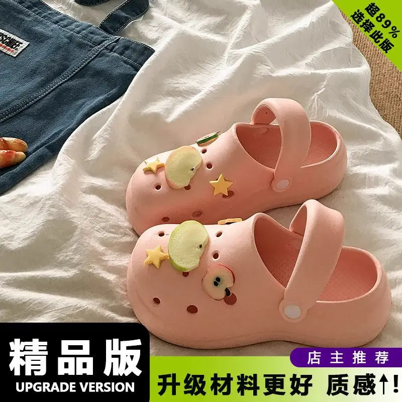 2026 Summer Fashion Dual-Wear Casual Eva Soft Thick-Soled Sandals Cute Tomato 3D Cat Hole Shoes for Women Outdoor Wear - Image 7