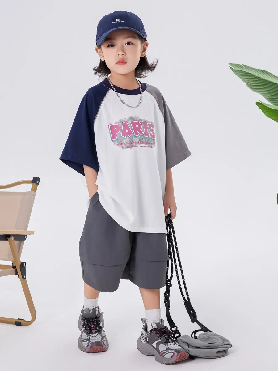 Boys Raglan Sleeve T-Shirt Summer 2025 Medium Large Kids - Image 4