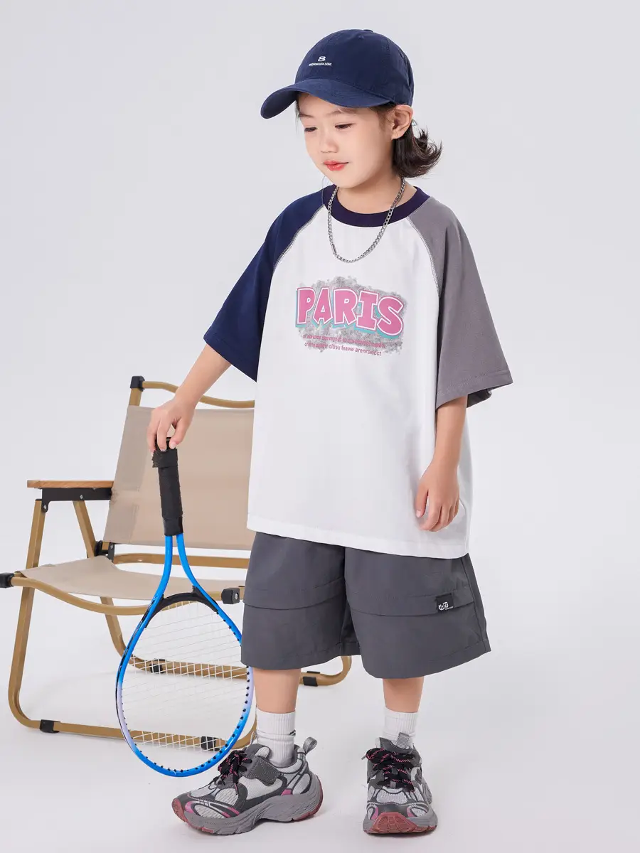 Boys Raglan Sleeve T-Shirt Summer 2025 Medium Large Kids - Image 5
