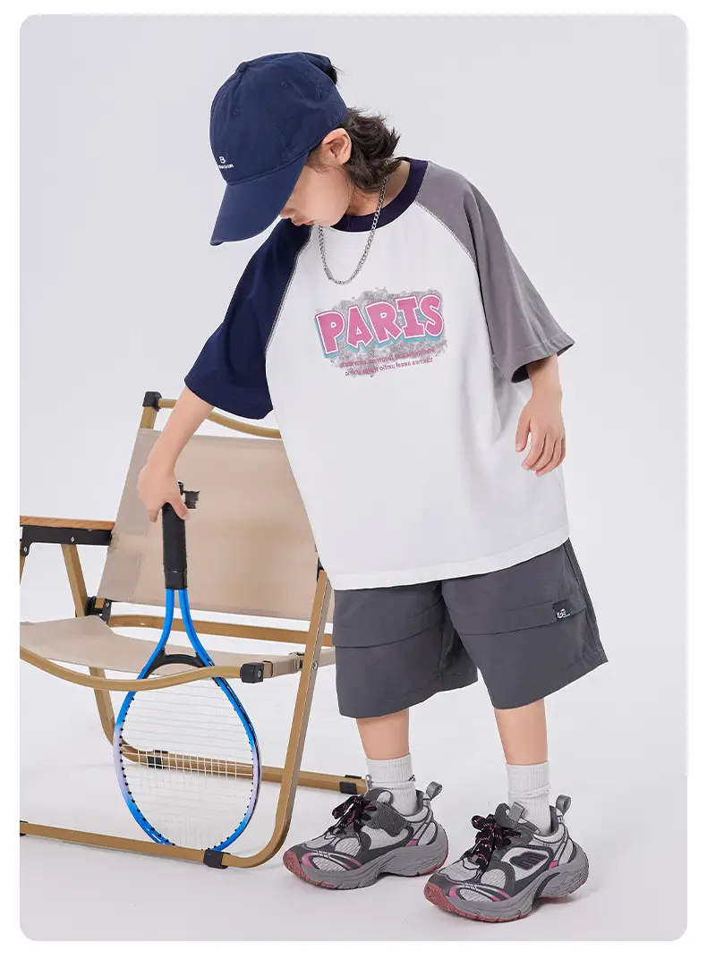 Boys Raglan Sleeve T-Shirt Summer 2025 Medium Large Kids â feature 7