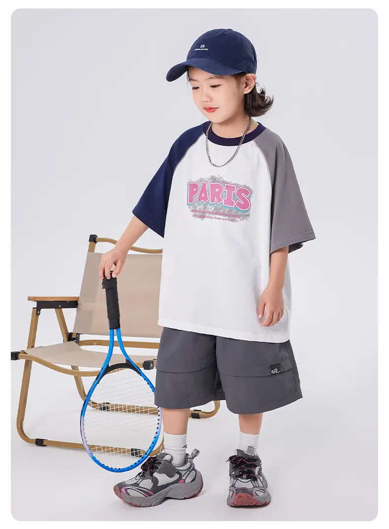 Boys Raglan Sleeve T-Shirt Summer 2025 Medium Large Kids â feature 8