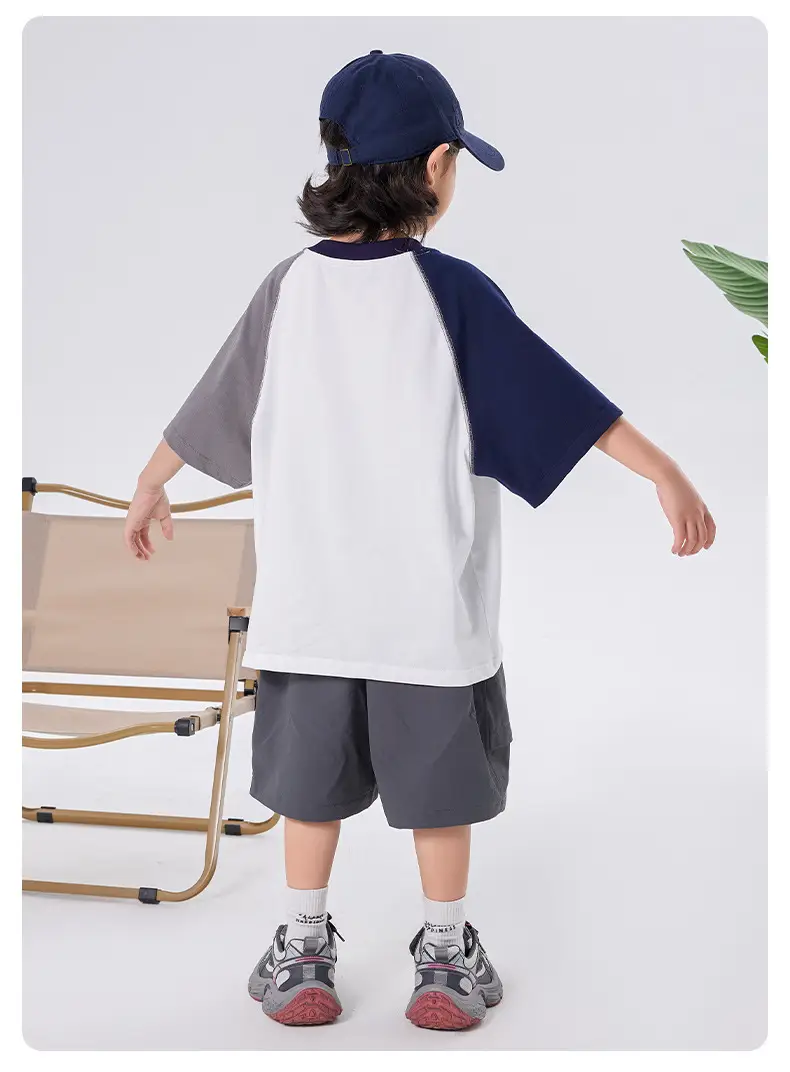 Boys Raglan Sleeve T-Shirt Summer 2025 Medium Large Kids â feature 9