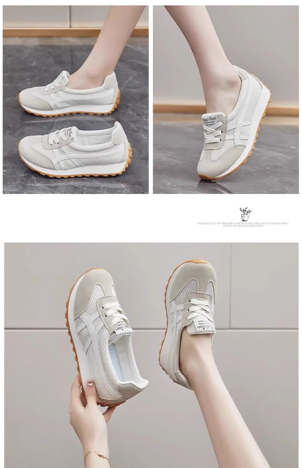 Women's 2025 Lace-up Skechers White Mesh Casual Shoes — feature 13