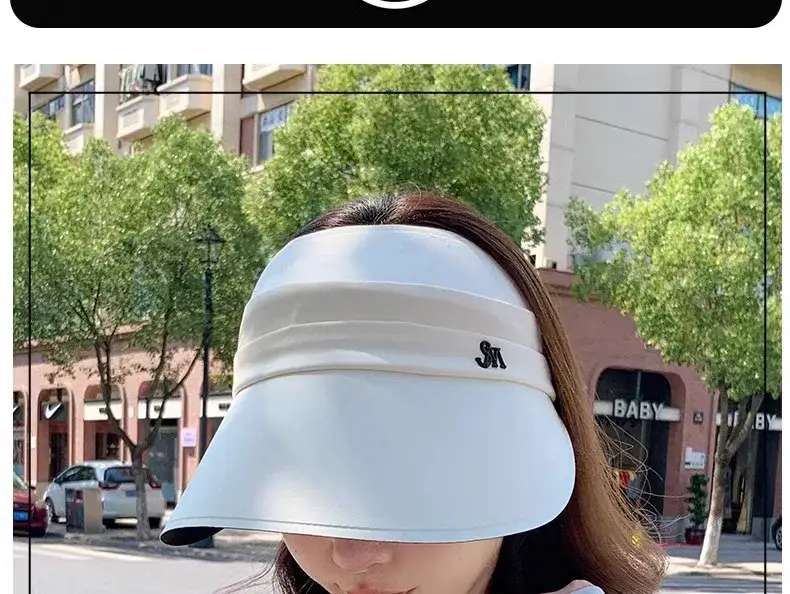 Women Sun Visor Hat with Big Bristle UV Protection — feature 13